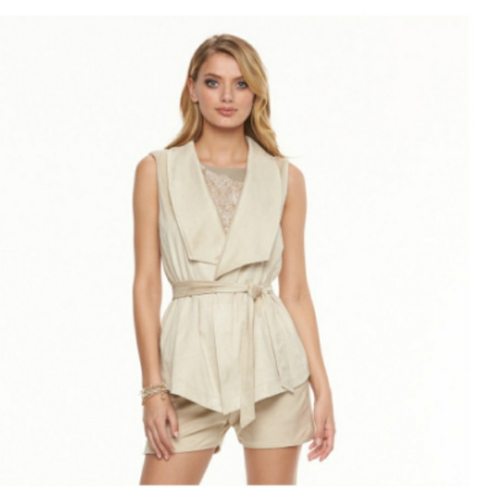 Juicy Couture Suede Vest with Tie